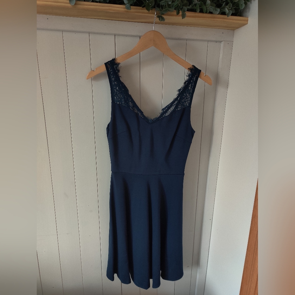 Soprano blue lace boutique dress